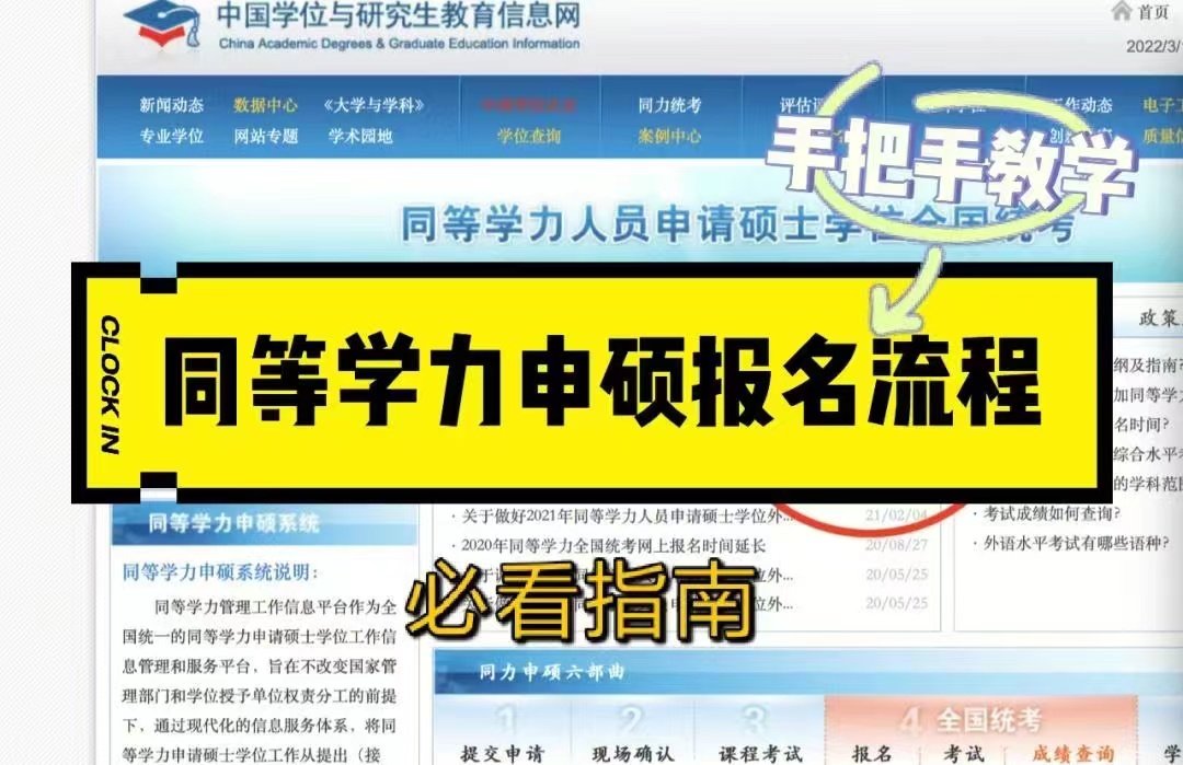 <b>本科学历免试入学！同等学力申硕最新报考流程</b>